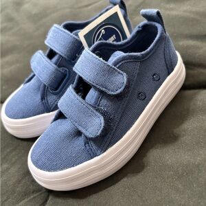 Blue Kids Shoes with Velcro Straps